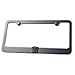 Transformer Autobot 3D Black Emblem on Black Steel License Plate Frame, New