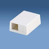 Panduit CBXJ2WH-A 2-Port Surface Mounting Box for LD3/LDP3/LD5/LDP5, White