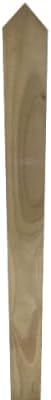 4ft Picket Fencing Pales 3" x 4ft Treated Softwood Rounded Top Planed Wood UK view 1