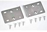 Hinge Repair Plate Kitchen Unit Cupboard Door Screws Zinc Plated - Pack of 4