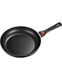 Nonstick Frying Pan 11 Inch Stir Fry Pan Suitable for Induction Cooker Hard-anodized Nonstick Omelette Pan with a Soft Removable Handle, Scratch-resistant Surface PFOA Free, Black