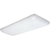 Puff Diffuser - Flush Mount Ceiling Light for Kitchen Cloud lens 17" (W) X 51 1/4" (L) X 4 3/4" (DEPTH) | CRITICAL: BETWEEN THE CLIPS: 13-3/4" Overall Opening Width: 13-7/8"