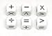 Koplow Games Operators Dice Learning Aid Classroom Accessories Multicolor, Standard (15mm - 17mm)