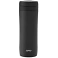ESPRO P1 Double Walled Stainless Steel Vacuum Insulated Coffee French Press, 12 Ounce, Matte Meteorite Black