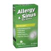 NatraBio Allergy & Sinus Homeopathic Formula | for Temporary Relief of Sinus Pressure & Pain, Congestion, Hay Fever Allergies | Non-Drowsy | 60 Tabs