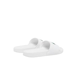 Lacoste Women's Serve Slide, White Croc, 6