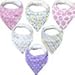 Baby Bandana Bibs For Girls – 8 Pack Baby Drool Bib Gift Set, Organic Cotton, 3 Snaps To Fit All Neck Sizes, Soft, Extra Absorbent, Easy To Clean, Perfect Baby Shower Gift Set