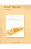Excel Manual for Statistics for Business : Decision Making and Analysis, Zhu, Zhiwei and Stine, Robert. E., 0321645340