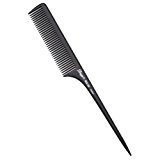 Diane 9" Thick Rat Tail Comb, Bone/Black