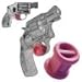 Garrison Grip ONE Micro Trigger Stop Holster Fits Smith & Wesson Revolver J Frame All Cal s16 Pink