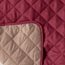 Collections Etc Reversible Quilted Furniture Protector Cover, Burgundy/Taupe, Chair