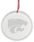 Kansas State Wildcats Deep Etched Circle Ornament