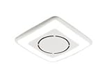 Broan 791LEDNT White 100 CFM 1.5 Sones Ceiling Mounted Energy Star Qualified Bath Fan with Soft Surround LED Lighting Technology