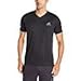 adidas Men's Training Essentials Tech V-Neck Tee, Black/Black/Vista Grey, Large