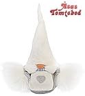 Åsas Tomte Bod Swedish Felt Gnome Victorian White