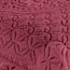 Collections Etc Elegant Victoria Plush Chenille Bedspread with Fringe Border and Ring Design, Burgundy, Twin