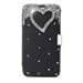 Docooler? Flip Bling Flower Case PU Cover for Samsung Galaxy S5 i9600 (Black)