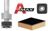 Amana Tool 47147 Laminate Trimmer with Euro TM Square Bearing 1/2 Dia x 19/64 Cut Height x 1/4 Inch Shank Carbide Tipped Router Bit - Image 4