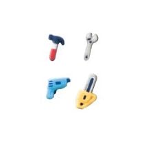 Bob Builder Party Supplies Tools Sugar Decorations