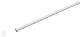 ave split Spring Tension Curtain Rod 6 pcs stretchable No need screw tool Single Rods Max Load bearing 2lb (15.5"-27"white)