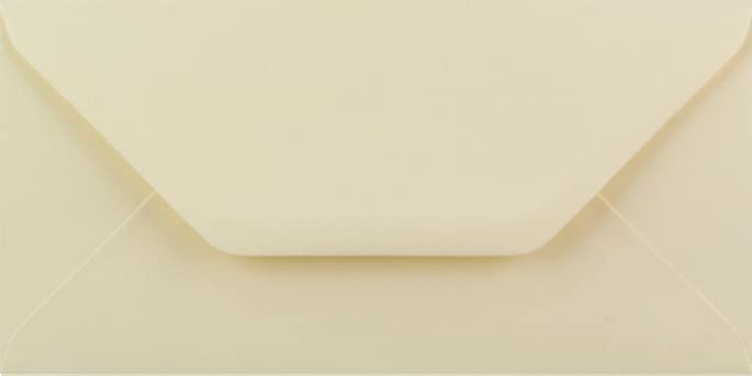 DL (110mm x 220mm) Coloured Envelopes for Greetings Cards Party Invitations & Craft - Pack of 30 (Cream) — image 1