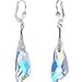 Body Candy Handcrafted Silver Plated Aurora Inspire Dangle Earrings Created with Swarovski Crystals