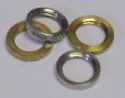 TWO - Knurled Pipe Washers (NICKEL)
