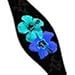 Innovative Strap Wrapper Neoprene Mask Strap Cover Blue Hibiscus