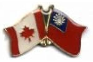 Taiwan/Canada Country Flag Small Friendship Lapel PIN Badge New