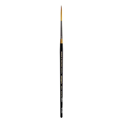 KINGART Premium Original Gold 9050-4 Script Liner Series Artist Brush, Golden T…