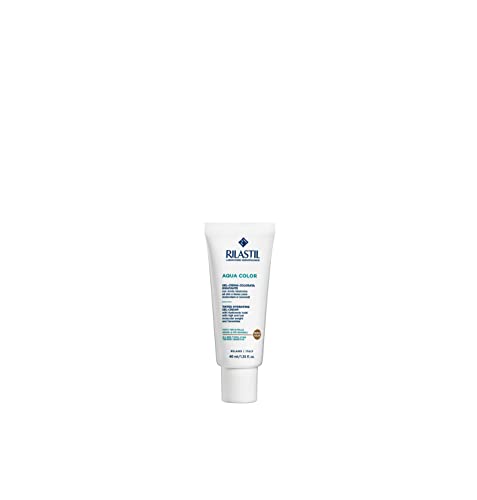 Rilastil Aqua Gel Feuchtigkeitsspendende Creme, 8h Feuchtigkeitsspendend, gleicht die Incanto, natürliche Wirkung, Medium, 40 ml