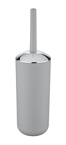 WENKO Brasil Toilet Brush Set, TPE, Grey, 10 x 10 x 37 cm