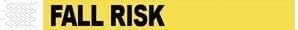 MEDICAL ID SOLUTIONS TYVEK WRISTBANDS Wristband, Tyvek, 1", Fall Risk, Yellow, 1000/bx