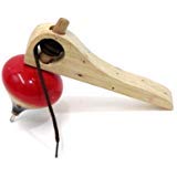 Mexican Toy Trompo Spinning Top with Shoelace