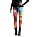 Multicolor Pop Art Graphic Super Hero Leggings for Girls