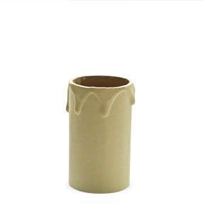 Card Candle Tubes - 60mm (Cream,Dripped)
