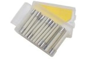 Eurotool Fiberglass Scratch Brush Refills, 24 Pack, 1-1/4 inches, Metal Ferrules