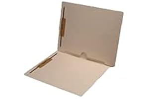 COLORTRIEVE Manila Pocket Folders - 11pt, 2 Top Fasteners & Full Inside Back Pocket, Drop Front, 3/4"W Reinforced End Tab
