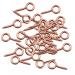 MonkeyJack Mini Screw Eye Pins Bail Peg for Jewelry DIY Pack of 50 - Rose Gold