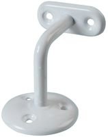 DURATOOL D02120 Heavy‑Duty Handrail Brackets – White, 63.5 mm (Pack of 2)