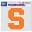 Syracuse Orangemen Official NCAA 4.5 inch x 6 inch Car Window Cling Decal by Wincraft