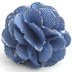 Smart Man Men's Lapel Flower Handmade Camellia Boutonniere Pin for Suit - Blue