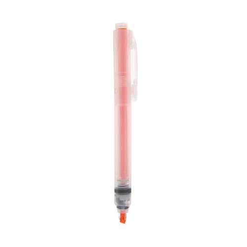 無印良品 ポリプロピレンノック式蛍光ペン オレンジ NBC45A8A