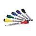 Quartet® ReWritables Dry Erase Mini-Markers, Fine Point, Six Colors, 6/Set