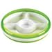 OXO Tot Divided Plate with Removable Training Ring and Dipping Center-Green primary