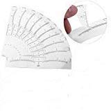 Permanent Makeup Eyebrow Balance Ruler Symmetrical Tool Reusable Eyebrow Tattoo Ruler Measuring Measurement Tool Brow Stencil Grooming Ruler-10pcs