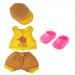 MonkeyJack Yellow Top Plaid Shorts Cap Pink Shoes Fit for 17'' inch Zapf Baby Born Doll