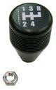 JB Custom Fabrication, Billet Aluminum Transmission Shifter Knob, Black Anodized, Laser Etched T-18