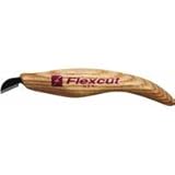 Flexcut Mini-Chip Carving Knife, Ultra-Thin High Carbon Steel Blade, Solid Ash Handle, 5/8 Inch (KN20)