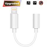 Lighting to 3.5mm Headphones/Earbuds Jack Adapter Aux Cable Earbuds/Headsets Converter Accessories Support iOS 12/11/10 and Later Upgraded Compatible with iPhone XS/XR/X/8/8 Plus/7/7 Plus/ipad/iPod
